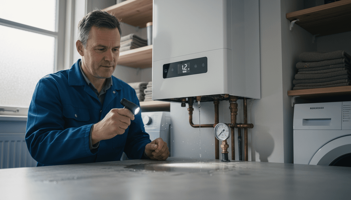 CV-ketel lekt: is het gevaarlijk en wat doe je eerst?